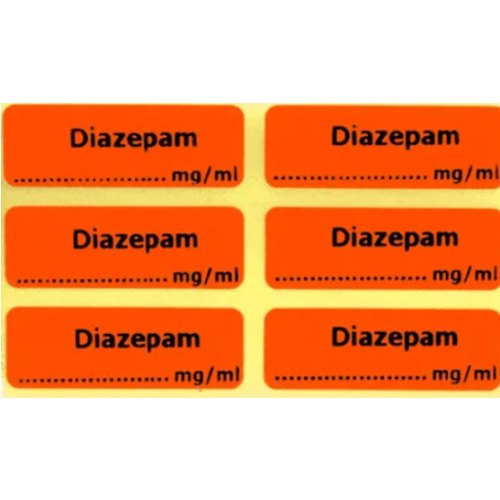 Infusion Concepts Syringe Label Diazepam