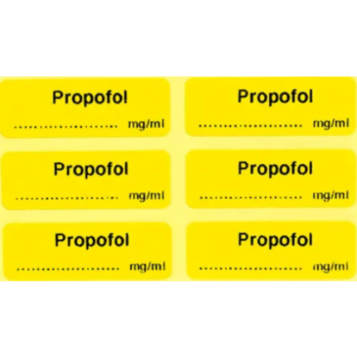 Infusion Concepts Syringe Label Propofol