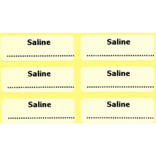 Infusion Concepts Syringe Label Saline