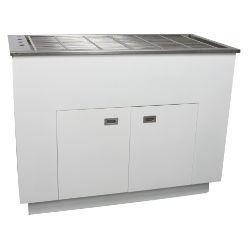 Prep Tub Table Stainless with Storage Centralised 140cm