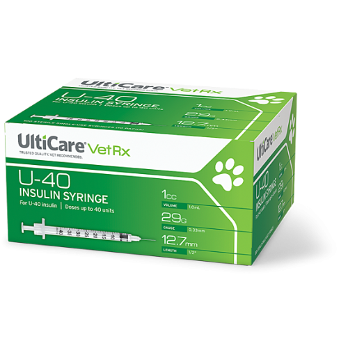 UltiCare (Box) U-40 1ml 29g x 1/2" Insulin Syringe