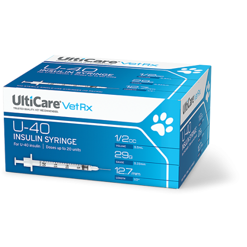 UltiCare (Box) U-40 0.5ml 29g x 1/2" Insulin Syringe
