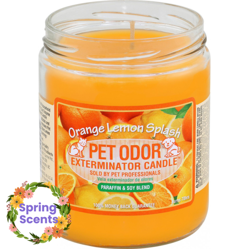 Pet Candle 13oz Jar Orange Lemon Splash