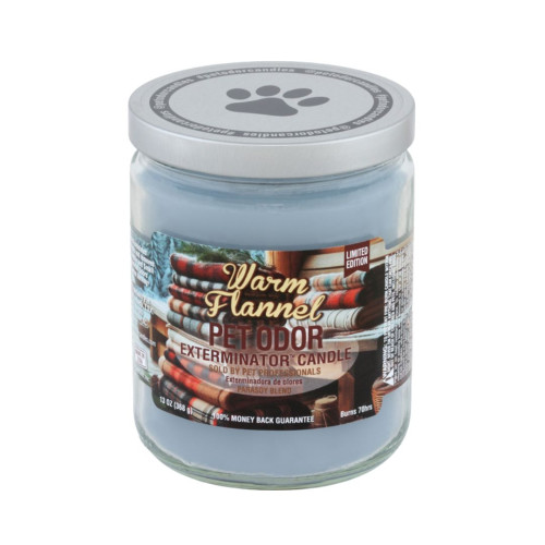 Pet Odor Candle Warm Flannel 13oz