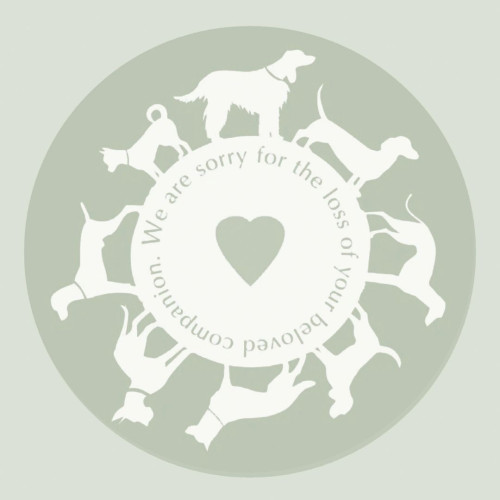 Circle of Dogs Pet Sympathy Card