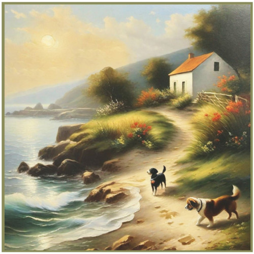 Sunrise Dogs Pet Sympathy Card