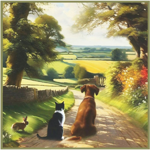 Sunrise Small Animals Sympathy Card