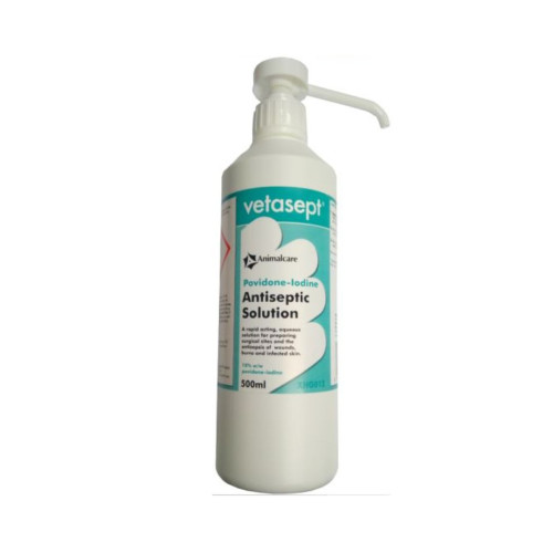 Vetasept Povidone Iodine Antiseptic Solution - 500ml