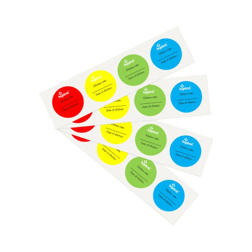 Anigene Colour Coded Dilution Stickers