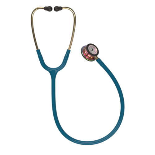 3M Littmann Classic III Stethoscope Colour: Caribbean Blue W/Rainbow Chestpiece