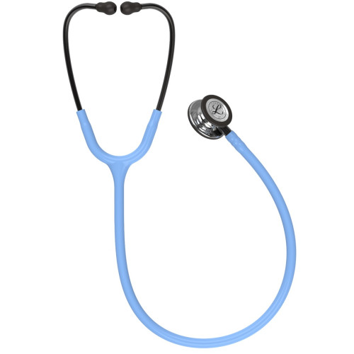 3M Littmann Classic III Stethoscope Colour: Mirror Chestpiece, Ciel Blue Tube, Smoke Stem, Smoke Headset
