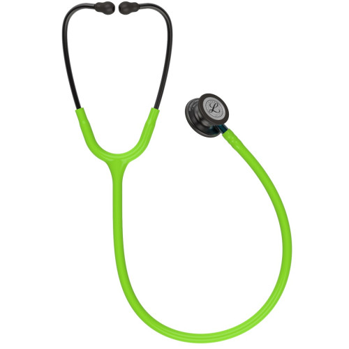 3M Littmann Classic III Stethoscope Colour: Blue W/Smoke Chestpiece Lime Green Tube
