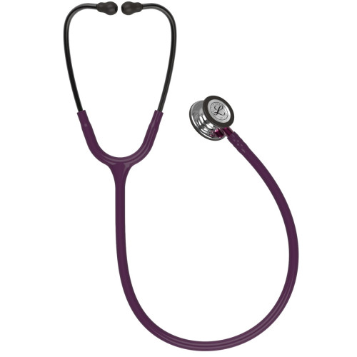 3M Littmann Classic III Stethoscope Colour: Mirror Chestpiece, Plum Tube, Pink Stem, Smoke Headset