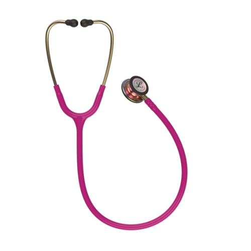 3M Littmann Classic III Stethoscope Colour: Raspberry W/Rainbow Chestpiece
