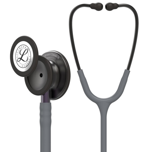 3M Littmann Classic III Stethoscope Colour: Smoke Edition, Grey Tube, Violet Grey Stem