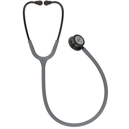 3M Littmann Classic III Stethoscope Colour:  Smoke Edition, Grey Tube, Violet Grey Stem