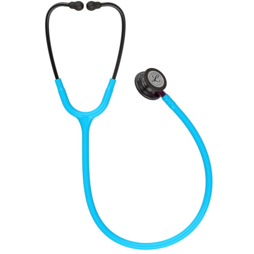 3M Littmann Classic III Stethoscope Colour: Pink W/Smoke Chestpiece, Turquoise Tube