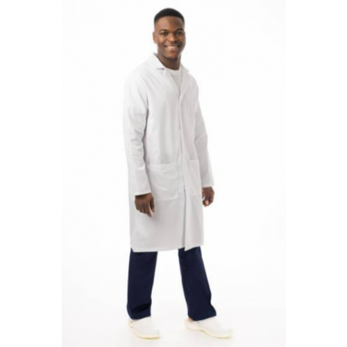 EEUNC Mens Lab Coat White 32"