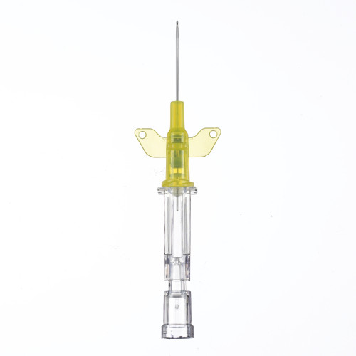 Introcan®-W Certo Winged IV Catheter PUR - 24G x 0.75in (Yellow)