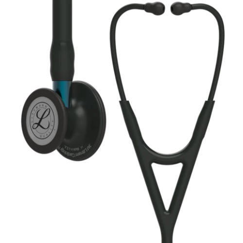 3m Littmann Cardiology Stethoscope Black Edition with Black Tube and Blue Stem