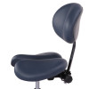 Pro-Seat SPLIT Saddle Chair BLACK (MS14D) with Chrome Base Seat Adjustable 53-71cm)