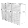 Kennel Bank 7 Top 2 Small 1 Large Bottom 1 Double 1 Large (No Platform)