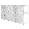Kennel Bank 9 Top 2 Small 2 Large Bottom 1 Double 2 Large (No Platform)