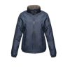 Women's fleece-lined rain bomber jacket