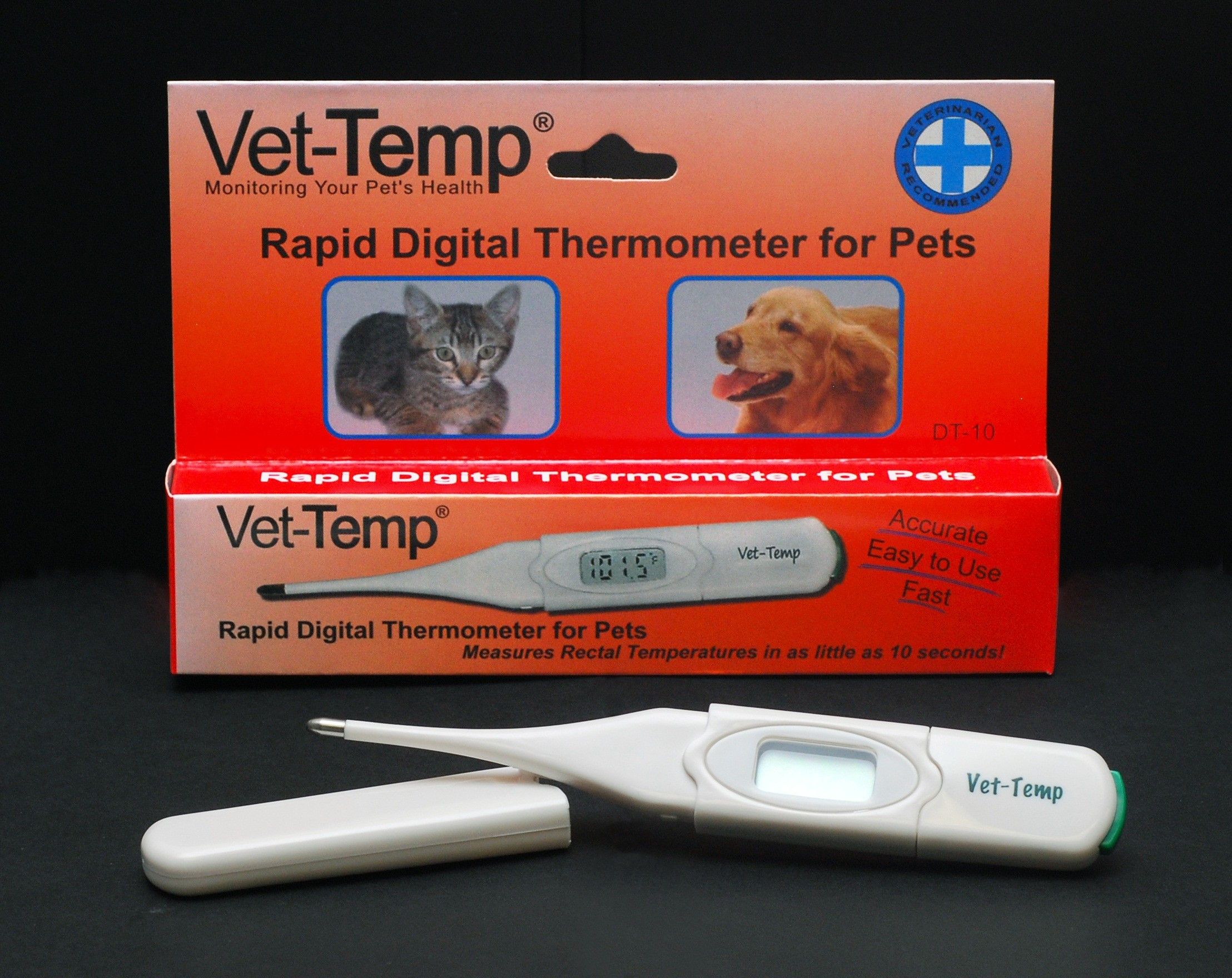 Vet Direct VetTemp Rapid Digital Rectal Thermometer Dual
