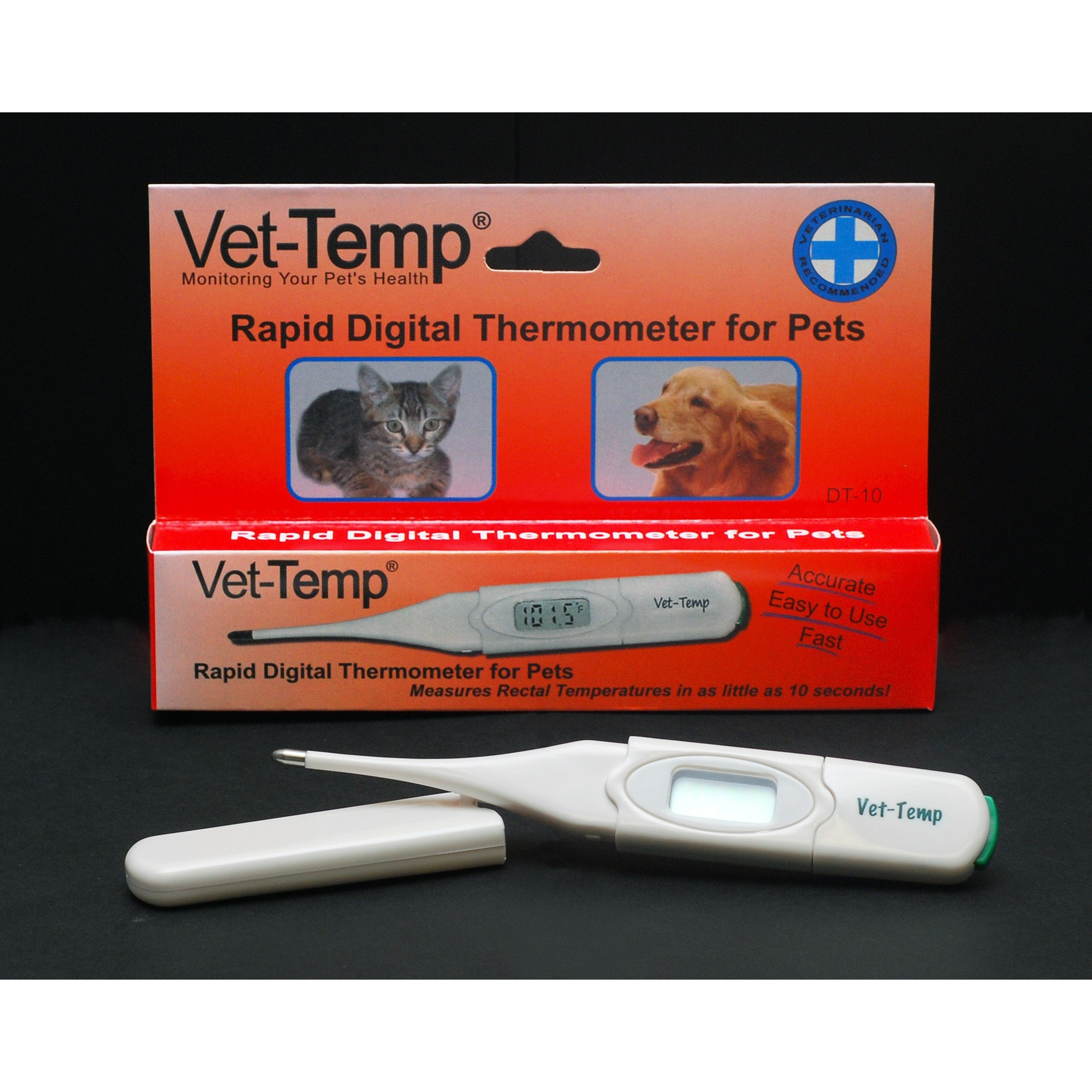 Vet Direct VetTemp Rapid Digital Rectal Thermometer Dual